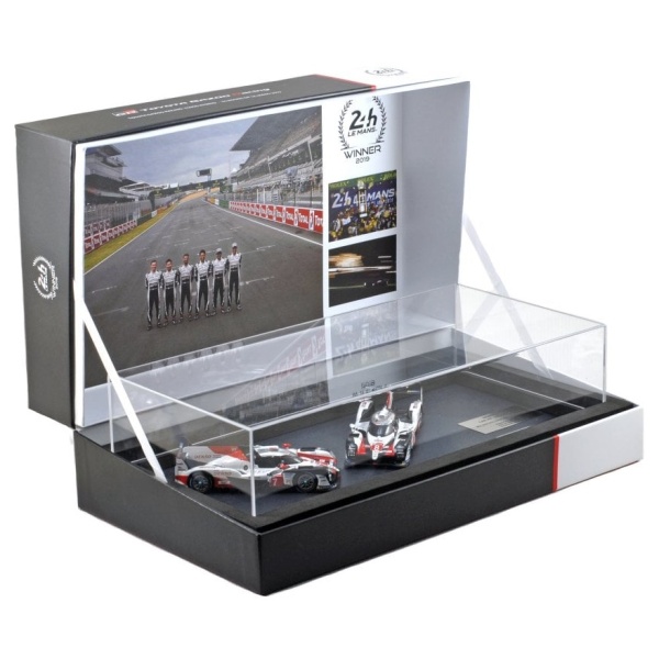 Set 2 Machete Oe Toyota Gazoo Racing TS050 #8 & 7 Le Mans 2019 1-2 Finish Podium Set 1:43 Ediție Limitată TY14143JWM